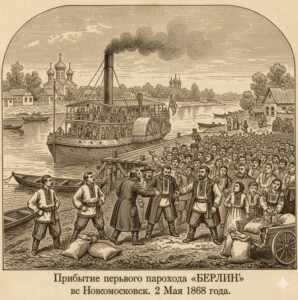 Прибуття парахода Берлін на Самарі
