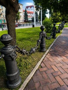 Загородження у центрі міста